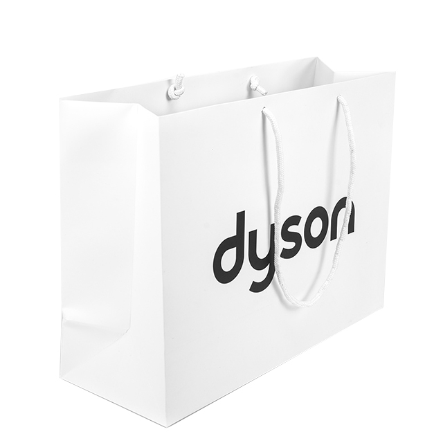 Custom shopping paper bag packaging custom white cardboard paper bags with your own logo