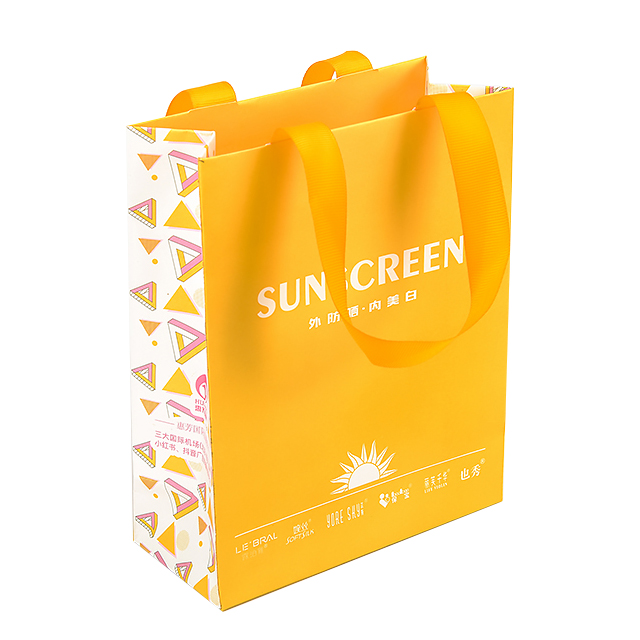 Custom shopping paper bag packaging custom white cardboard paper bags with your own logo